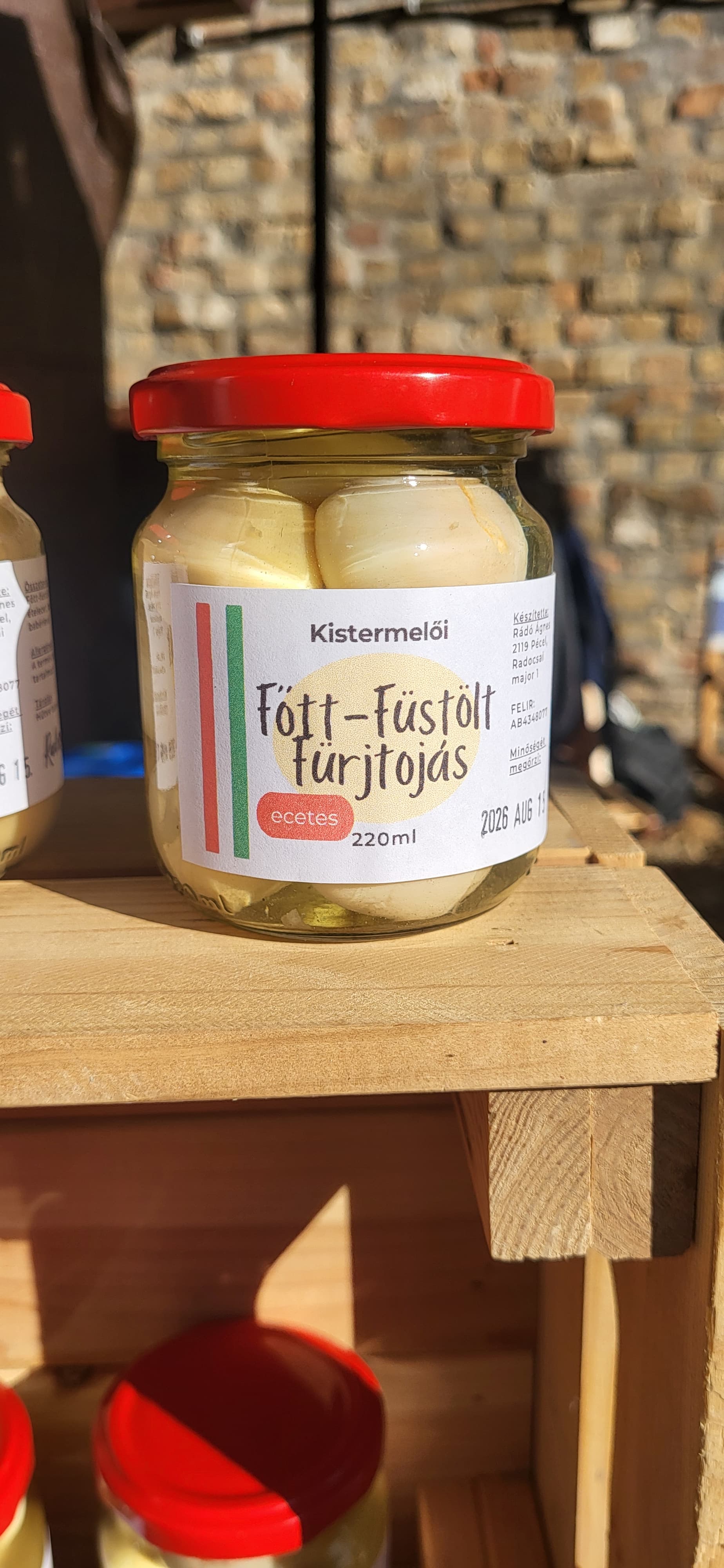 Főtt-füstölt fürjtojás ecetben - 220ml - 1