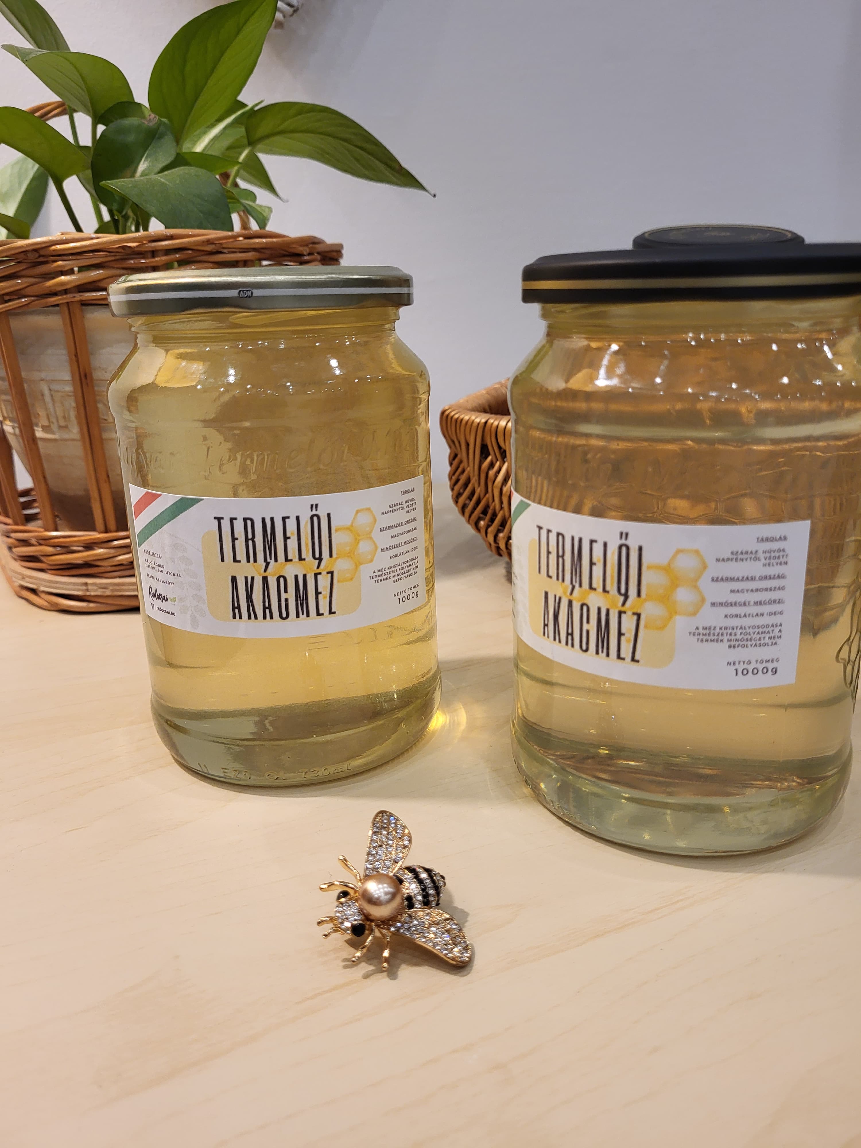 Termelői akácméz 1000g 
