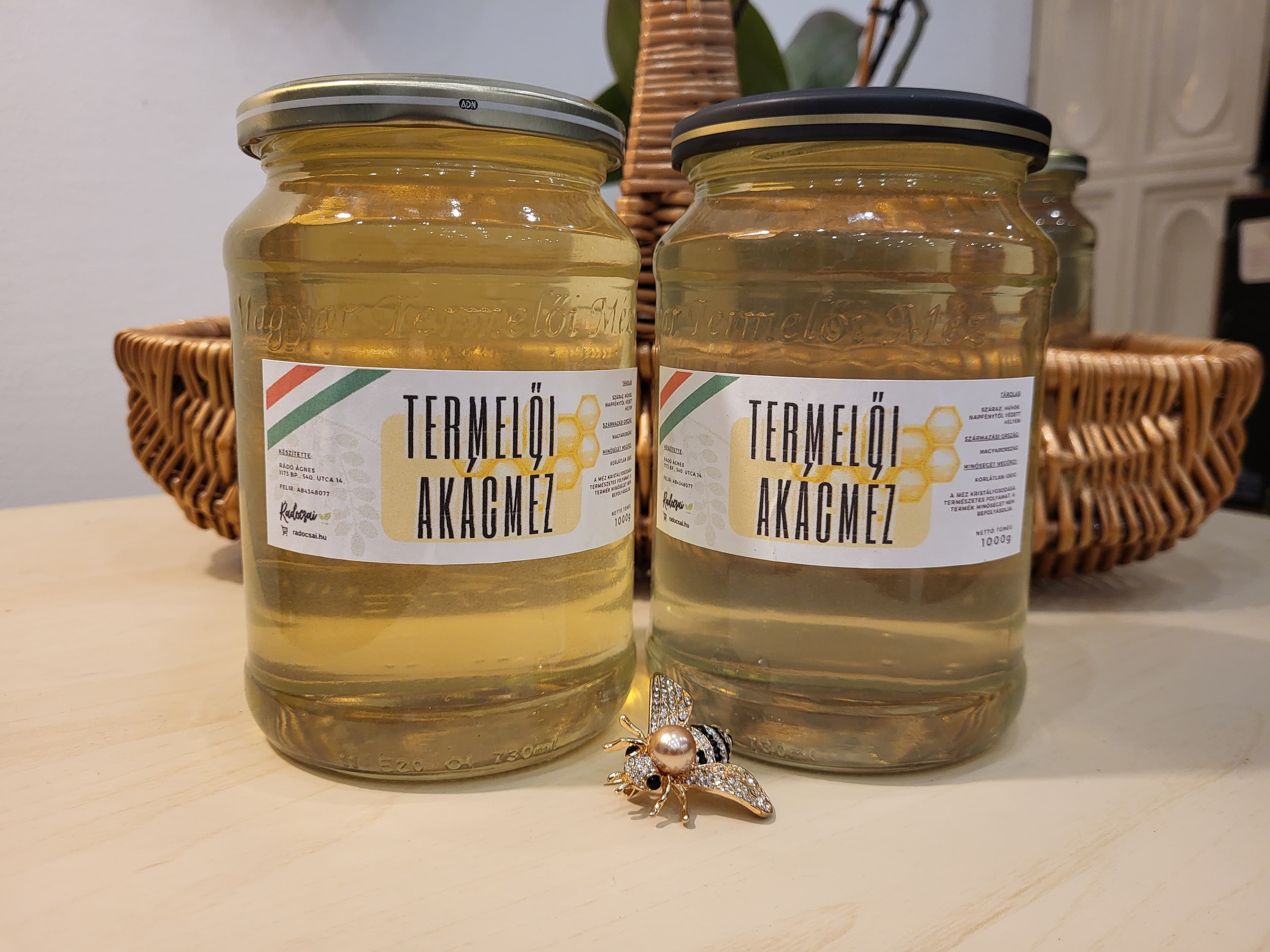 Termelői akácméz 1000g  - 2